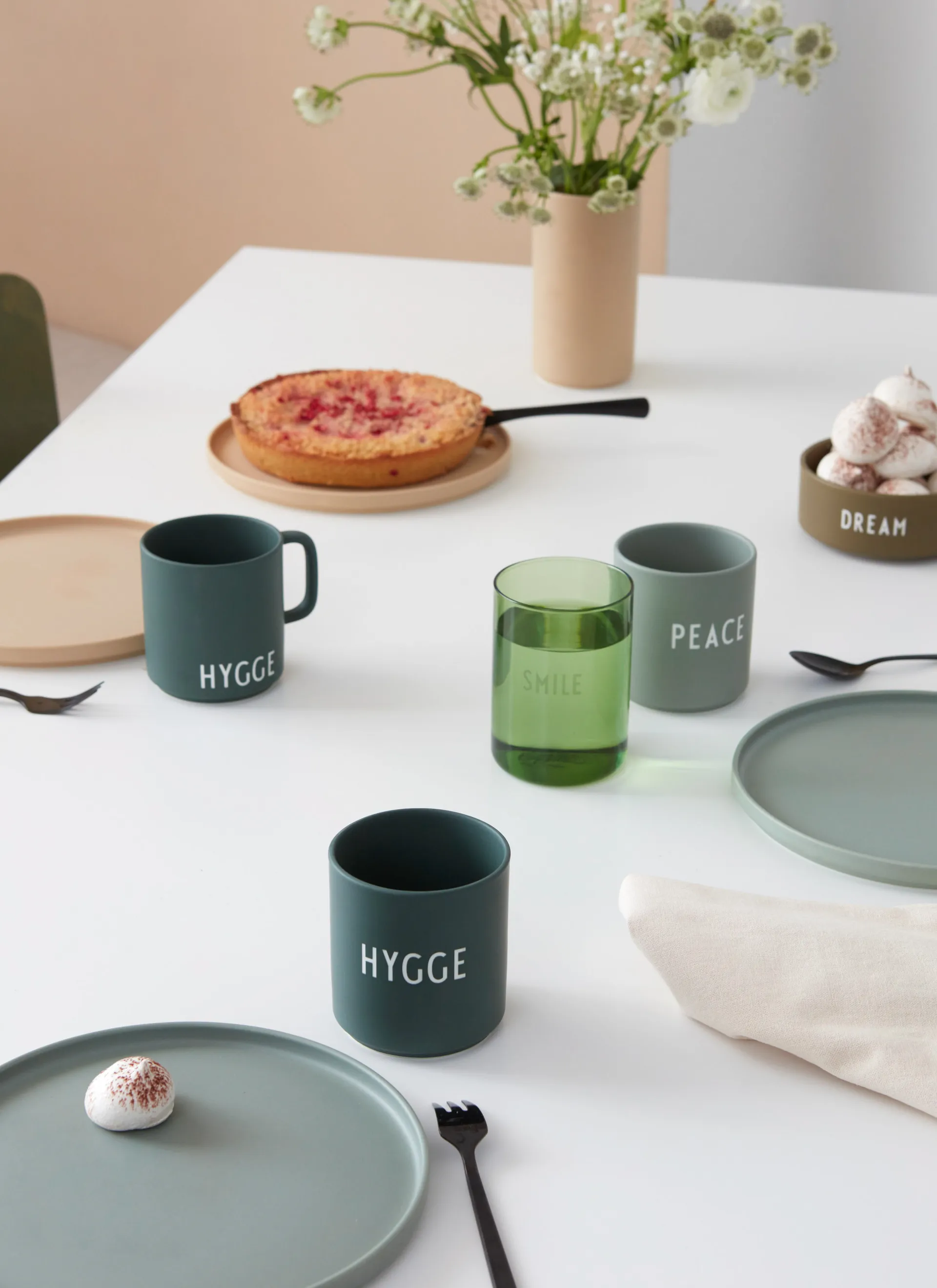 Tazza preferita Design Letters 25 cl, Hygge-verde scuro Design Letters