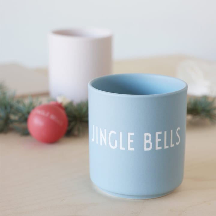 Tazza preferita Design Letters 25 cl, Jingle bells-light blue Design Letters