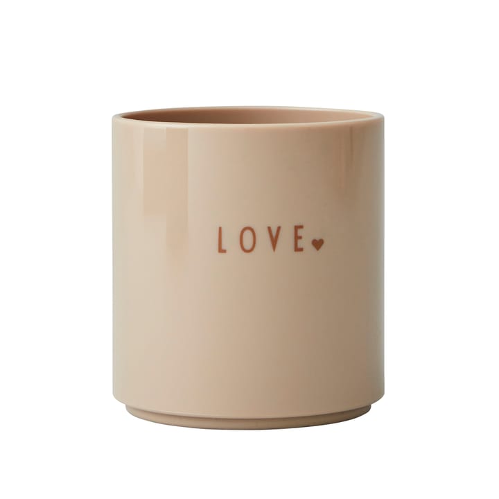 Tazzina Favourite mini Design Letters  - Love (beige) - Design Letters