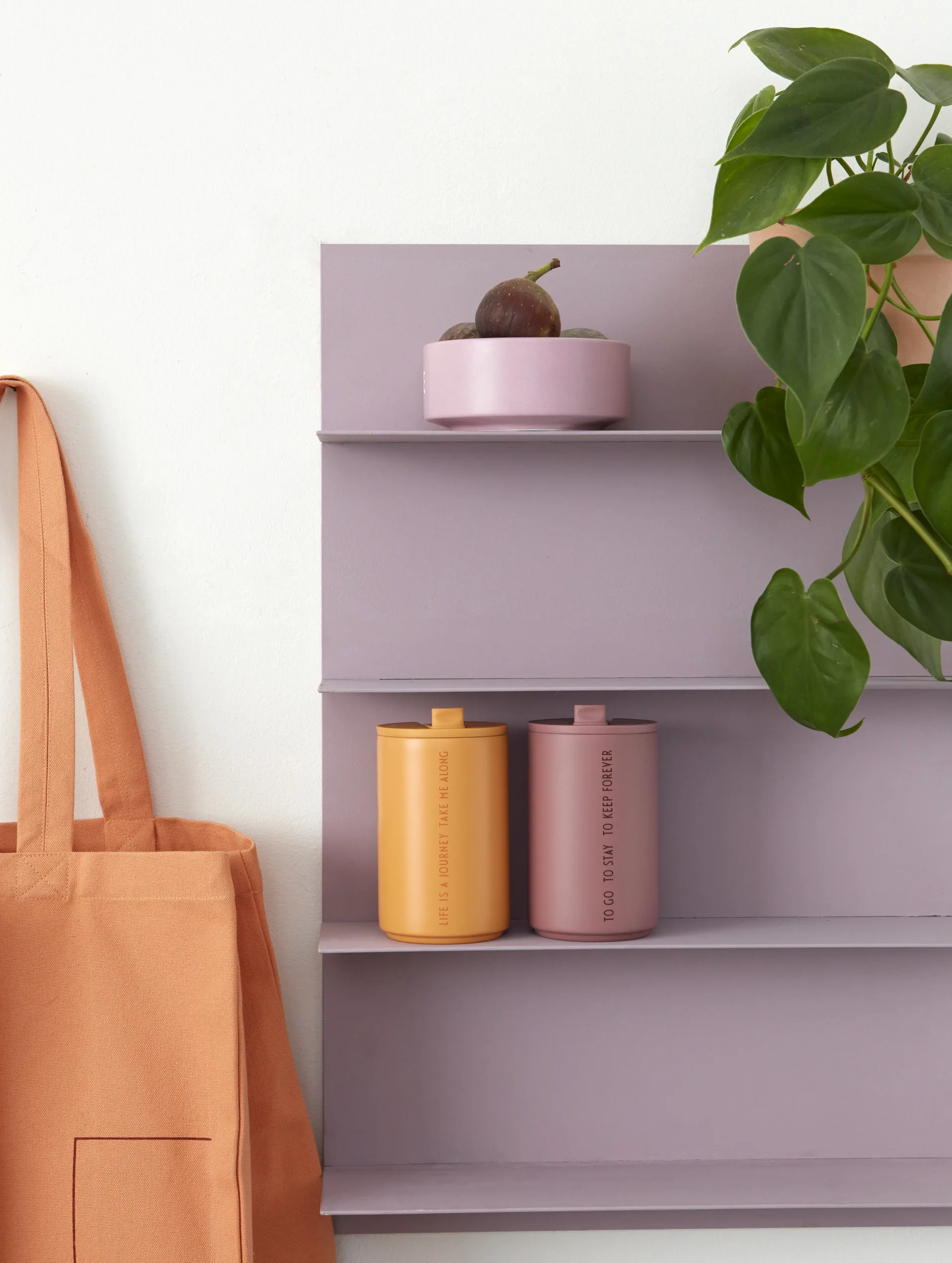 Termos Design Letters, To Go (rosa polvere) Design Letters