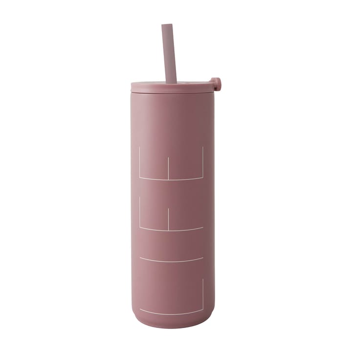 Thermos Travel Life con cannuccia 50 cl - Ash rose - Design Letters