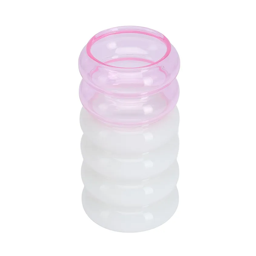 Vaso e portacandele 2 in 1 Bubble 13,5 cm, Rosa Design Letters
