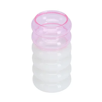 Vaso e portacandele 2 in 1 Bubble 13,5 cm - Rosa - Design Letters