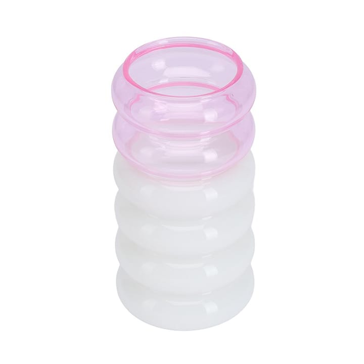 Vaso e portacandele 2 in 1 Bubble 13,5 cm, Rosa Design Letters