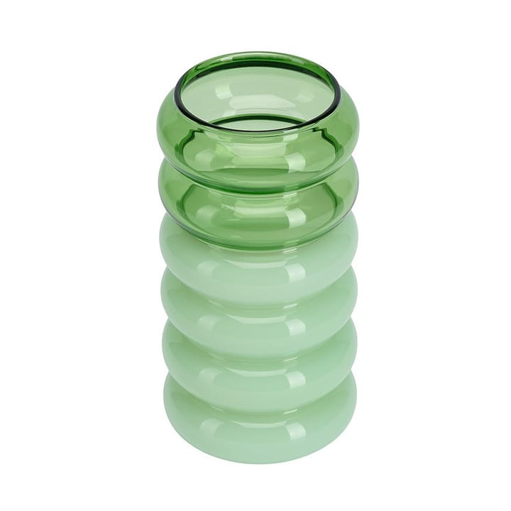 Vaso e portacandele 2 in 1 Bubble 13,5 cm - Verde - Design Letters