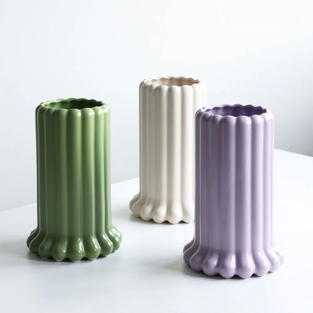 Vaso Tubular grande 24 cm, Viola Design Letters