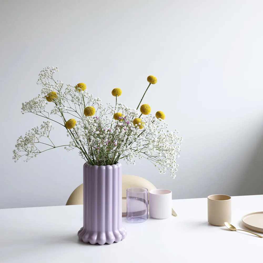Vaso Tubular grande 24 cm, Viola Design Letters