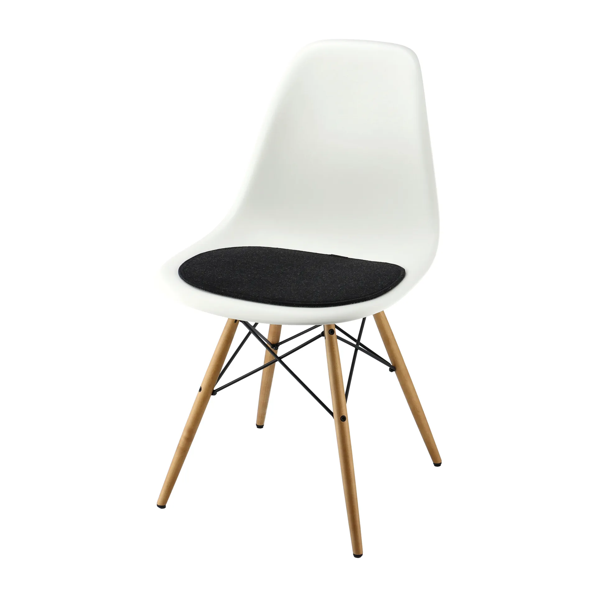 Cuscino per la sedia Eames DSR/DSW, Antracite Designers Eye