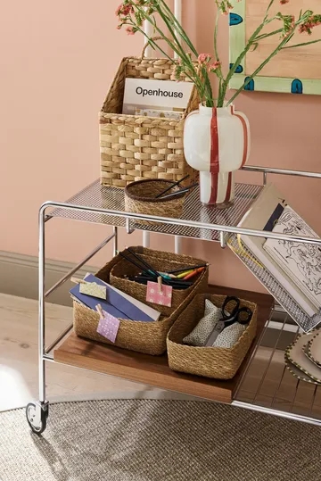 Cestino da parete Lily, set di 2 pezzi - Naturale - Dixie