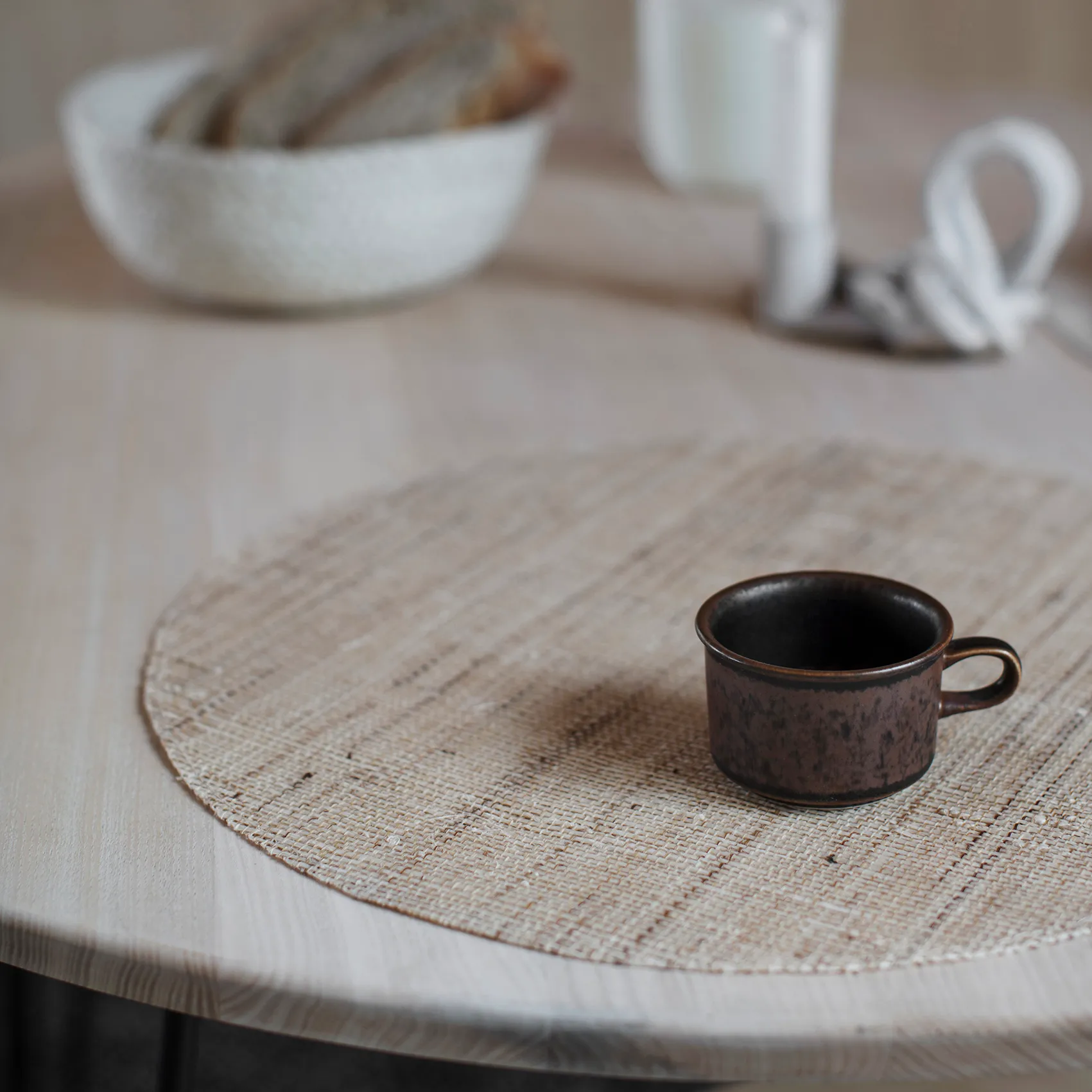 Cestino per pane Flätad confezione da 3, bianco Dixie