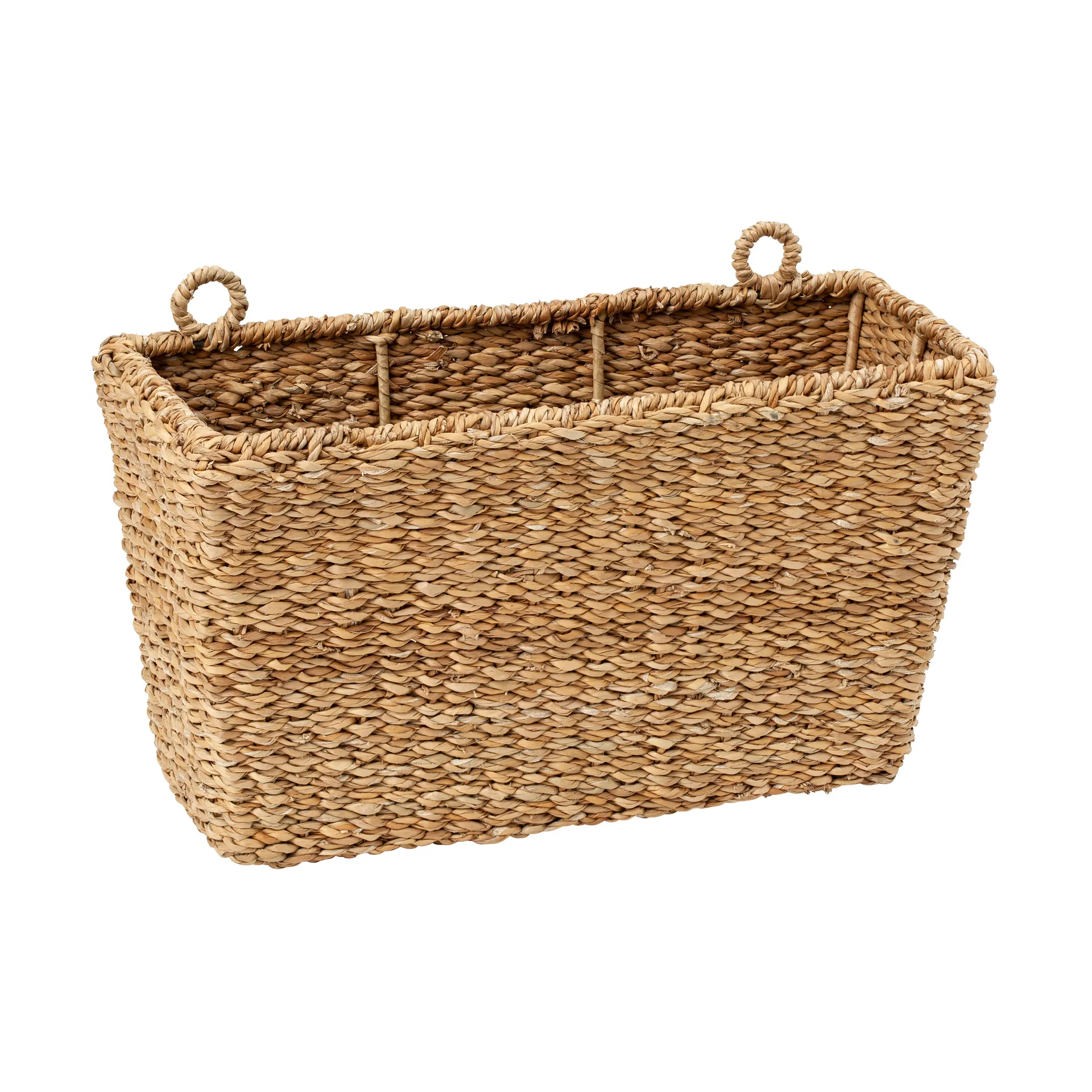 Cesto contenitore da parete Esther 40x16x22 cm, Colore naturale Dixie