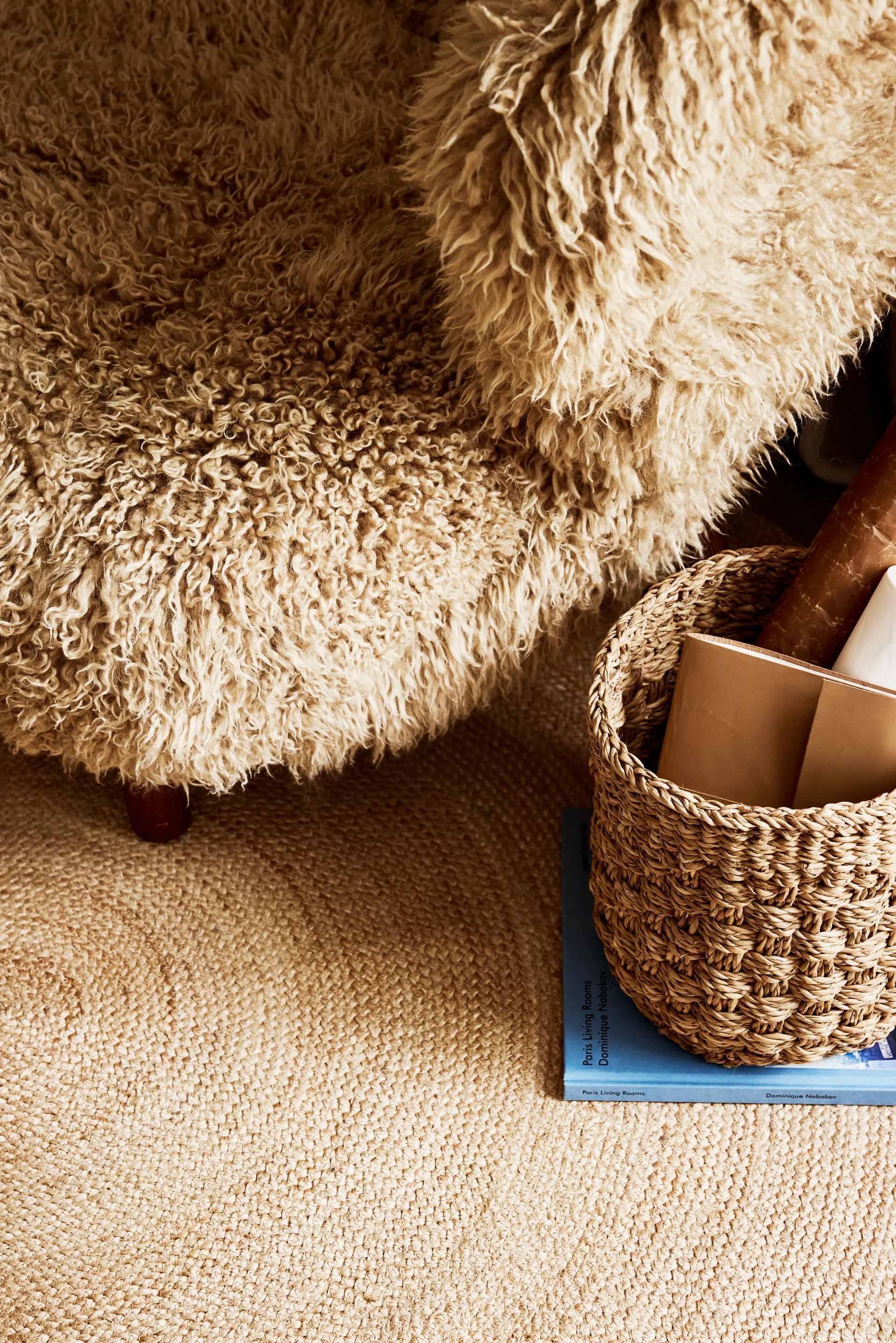 Cesto contenitore Esther, 3 pezzi, Colore naturale Dixie