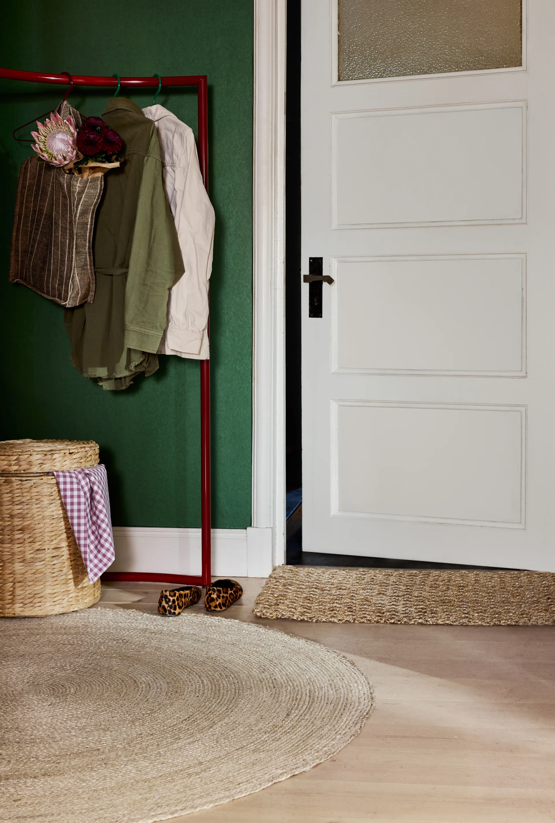 Pouf Lily con coperchio Ø41x43 cm, Naturale Dixie