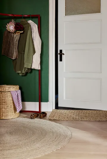 Pouf Lily con coperchio Ø41x43 cm - Naturale - Dixie