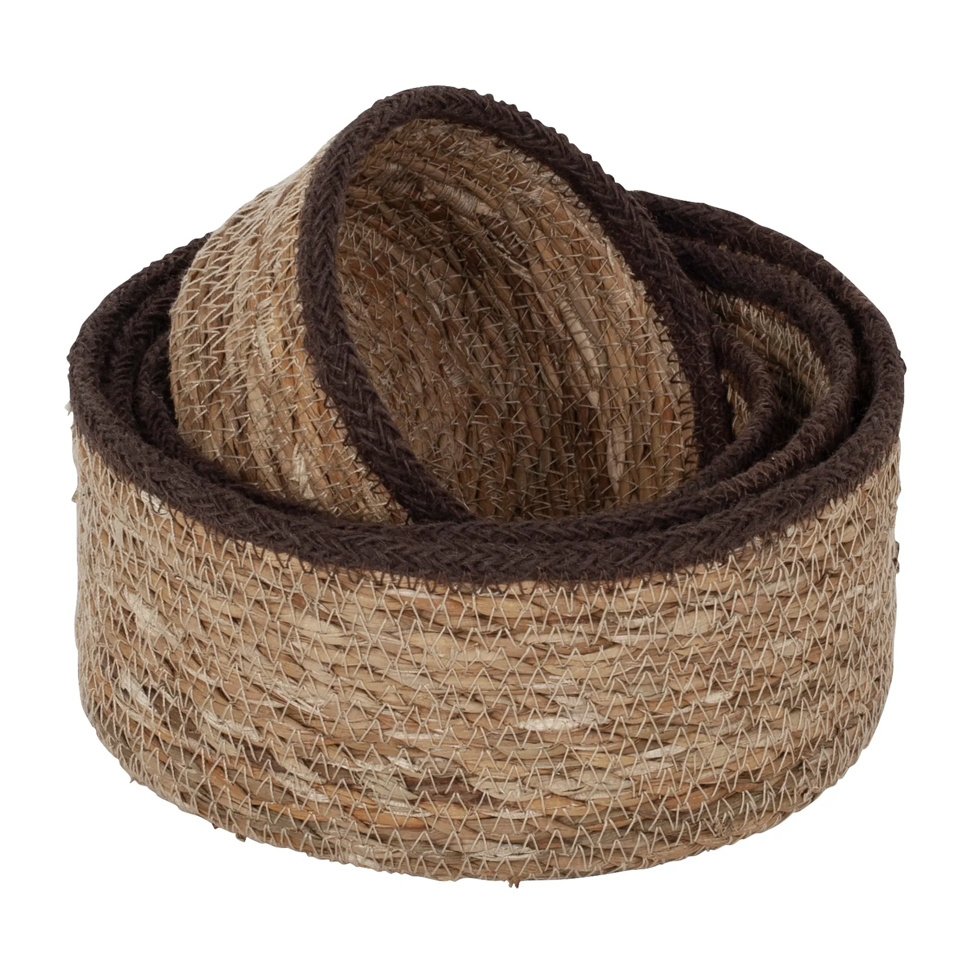 Scatola Emil piccola, seagrass, confezione da 4, Colore naturale, marrone Dixie