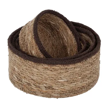 Scatola Emil piccola, seagrass, confezione da 4 - Colore naturale, marrone - Dixie