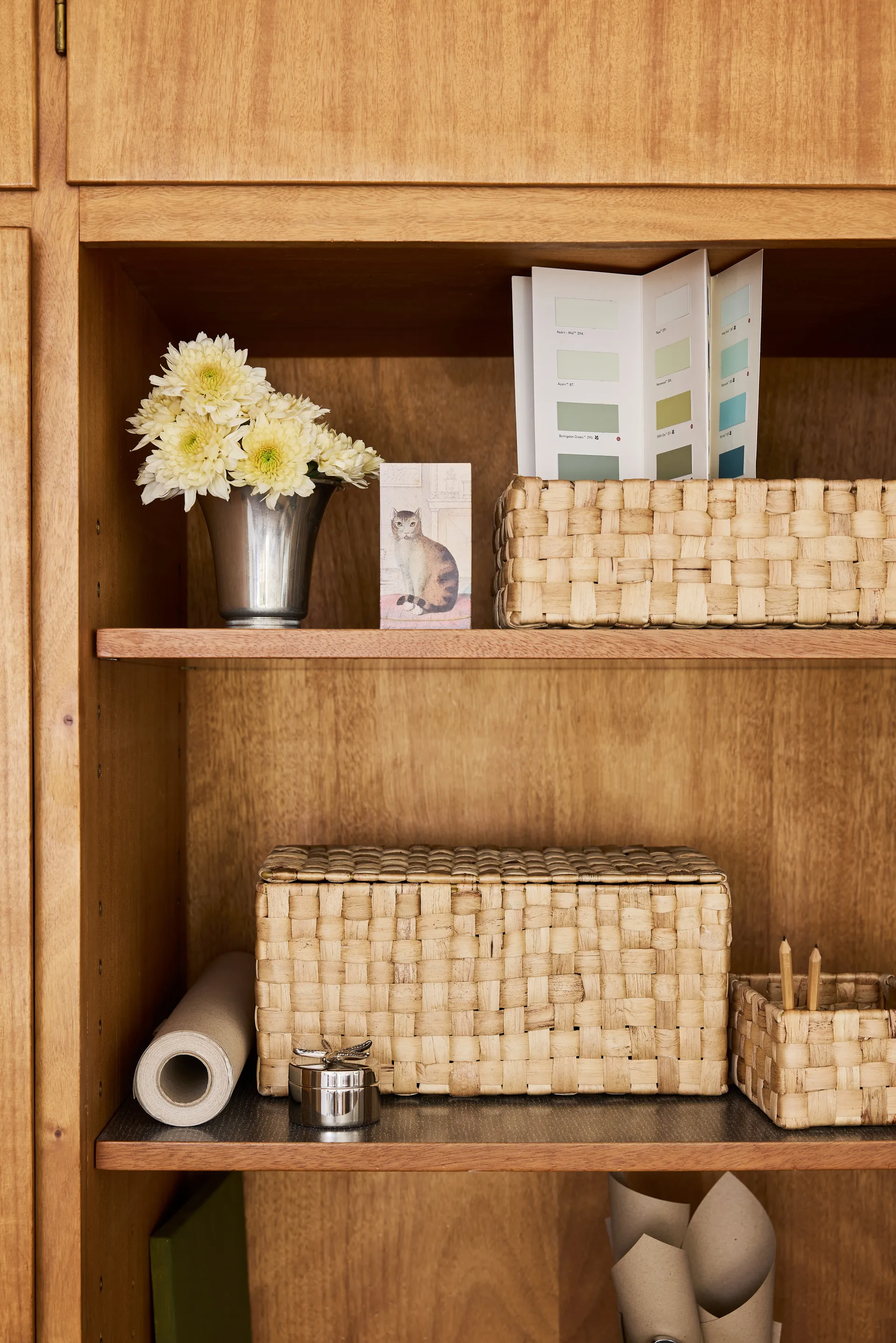 Scatola portaoggetti con coperchio Lily panama 2 pezzi, Naturale Dixie