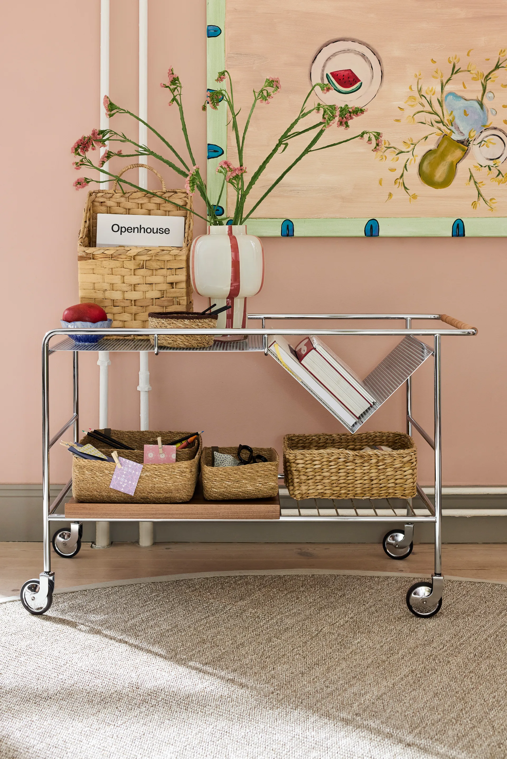 Scatola portaoggetti Esther, 3 pezzi, Colore naturale Dixie