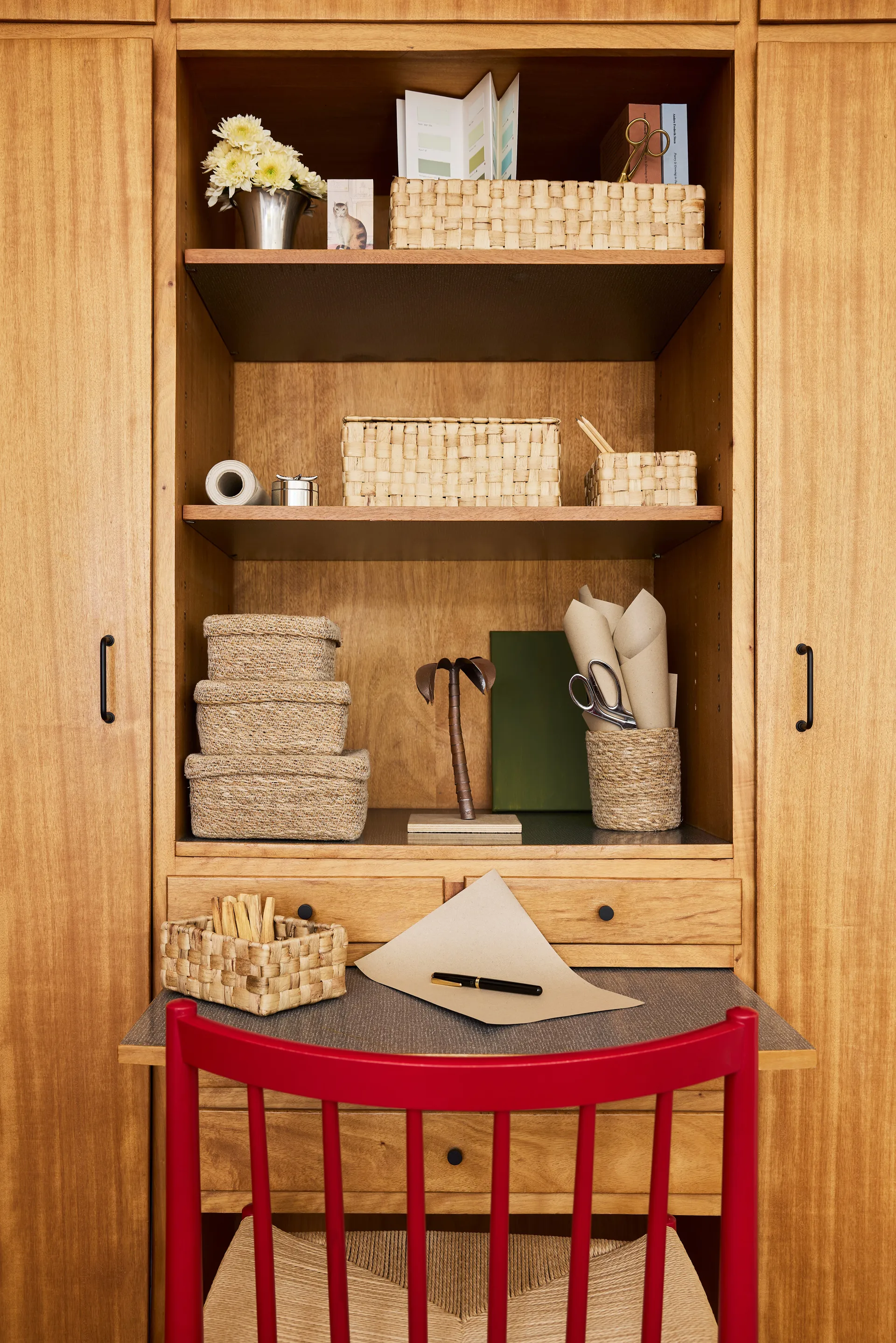 Scatola portaoggetti Lily panama 3 pezzi, Naturale Dixie