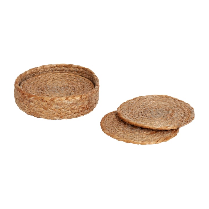 Sottobicchiere Elin Ø 10,5 cm, confezione da 6 - Colore naturale - Dixie