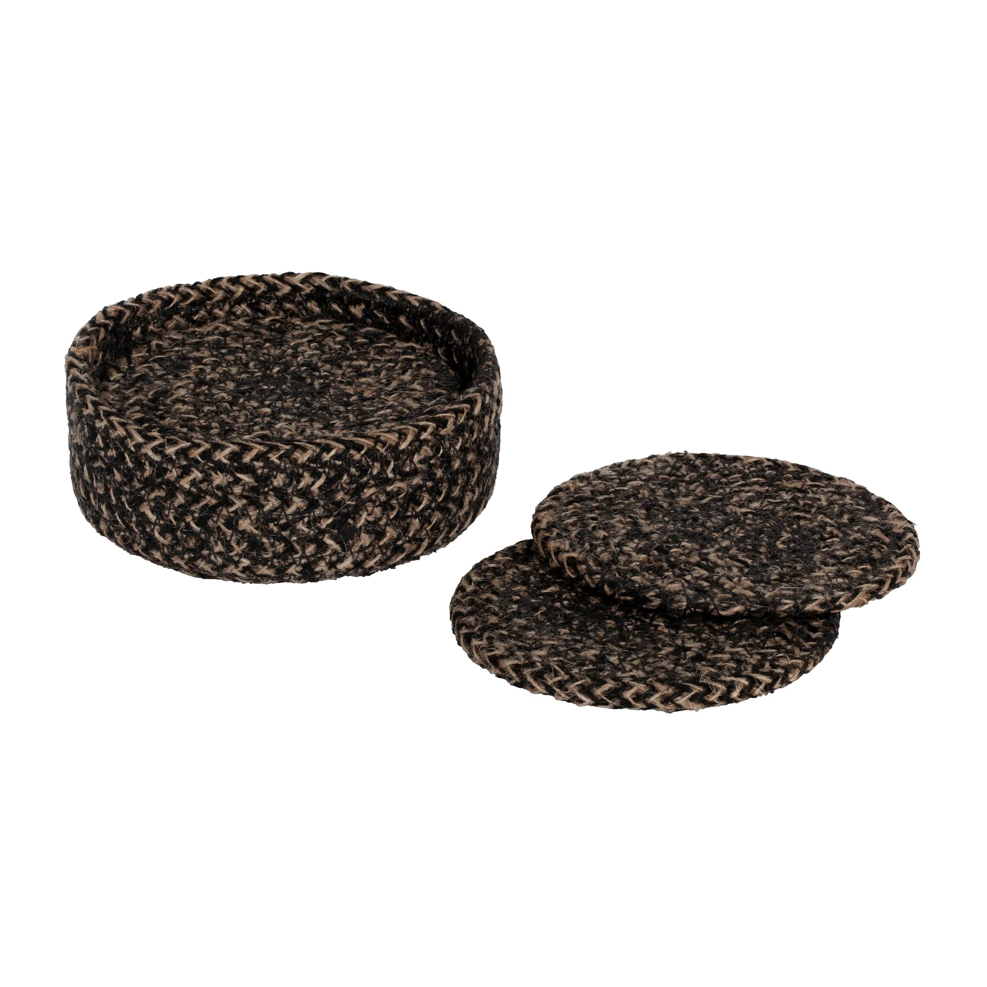 Sottobicchiere Ella Ø 10,5 cm confezione da 6, Nero Dixie