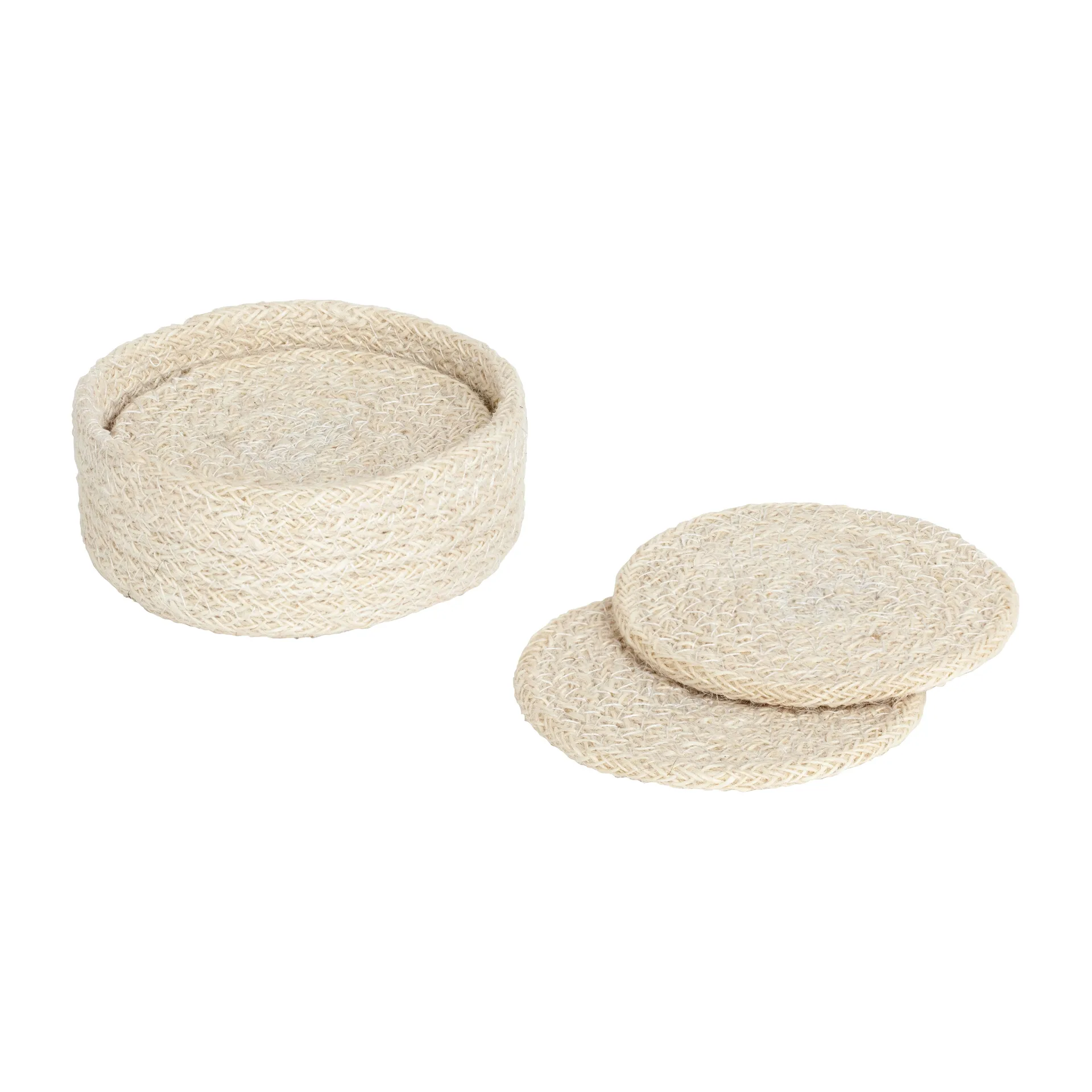 Sottobicchiere Ella Ø 10,5 cm confezione da 6, Pure white Dixie