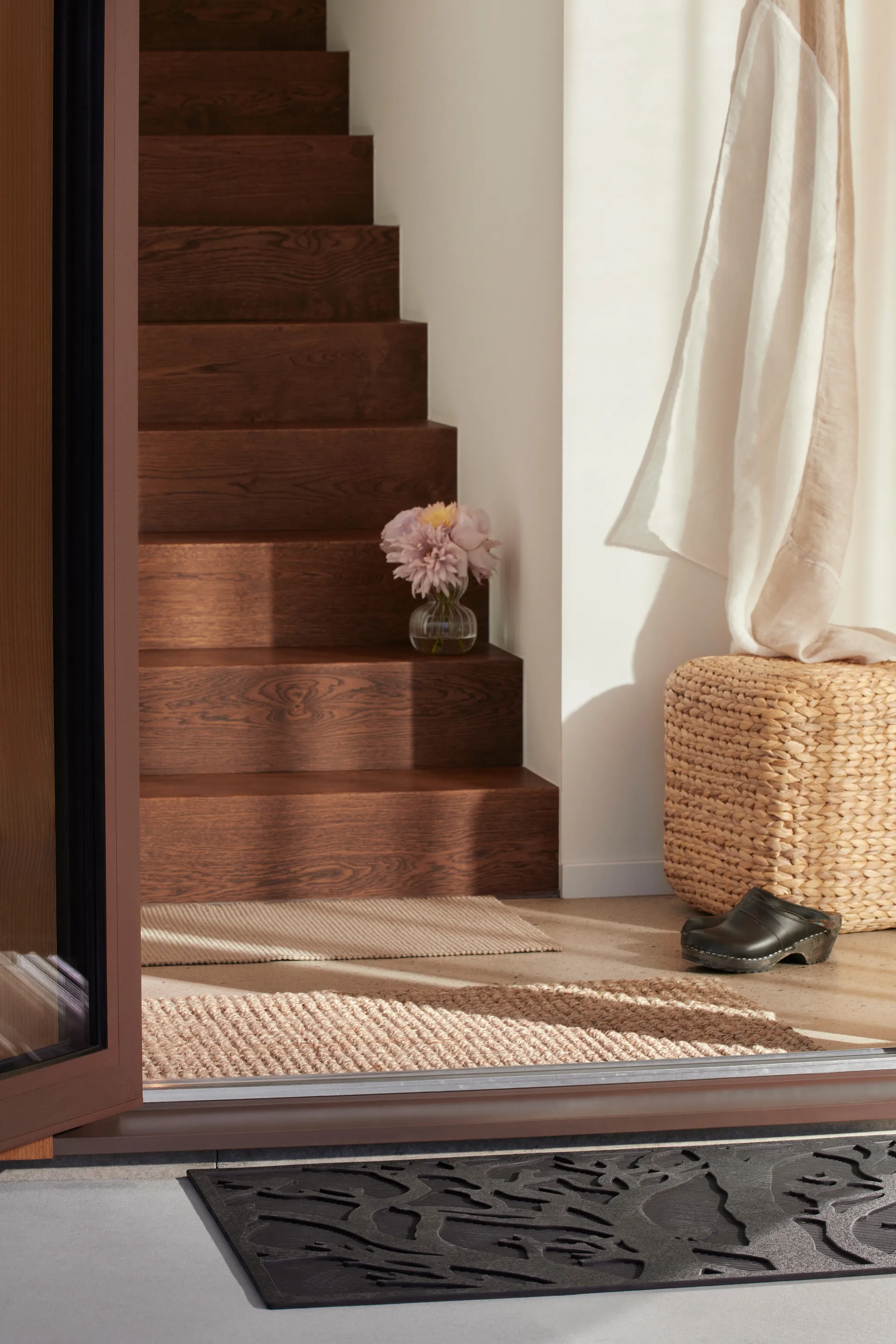 Tappeto Fiona in iuta grigio, 45x75 cm Dixie