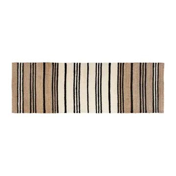 Tappeto in iuta a righe Elin - 80x250 cm - Dixie