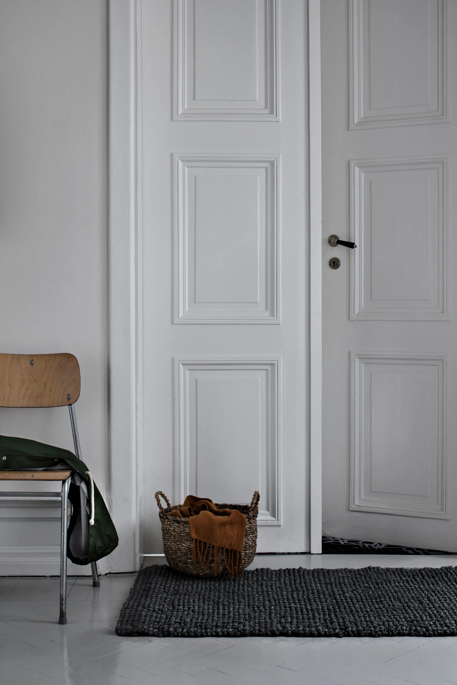 Tappeto in iuta dark grey, 70x120 cm Dixie