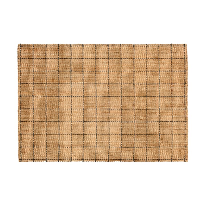 Tappeto in iuta Freja a righe 160x230 cm - Colore naturale, grigio scuro - Dixie