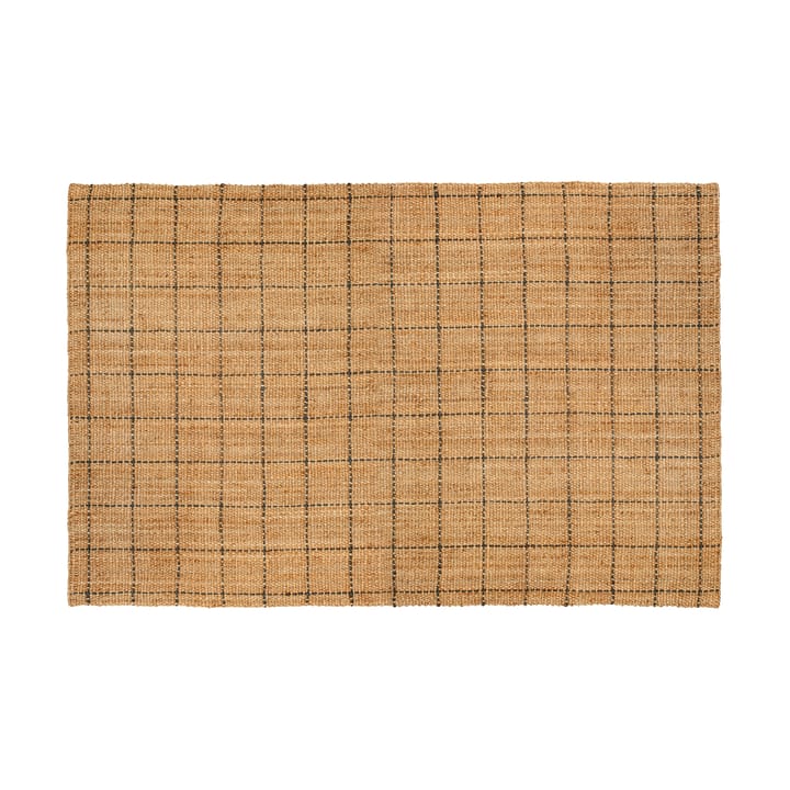 Tappeto in iuta Freja a righe 190x290 cm - Colore naturale, grigio scuro - Dixie