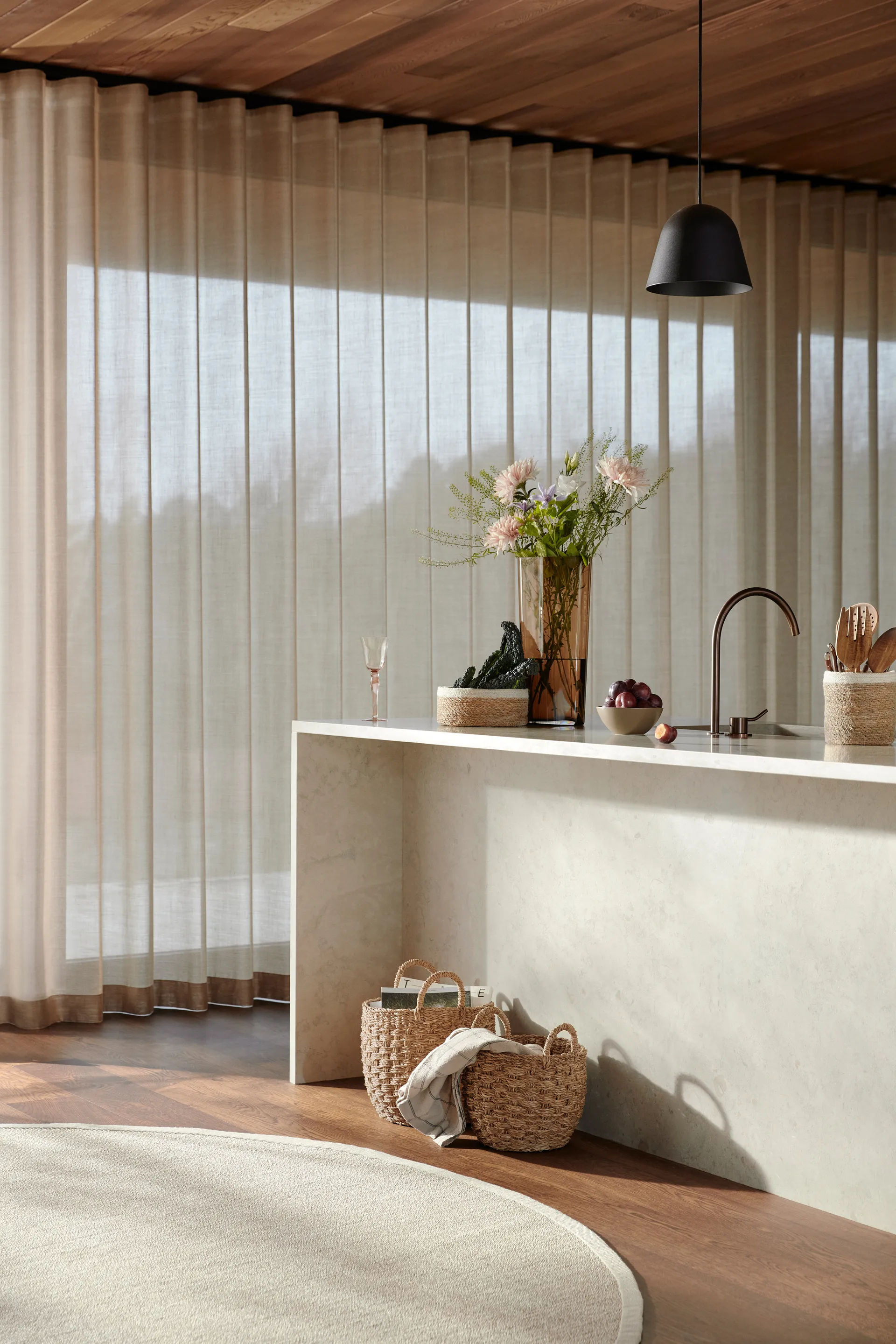 Tappeto Sisal rotondo marmo, Ø 250 cm
​ Dixie