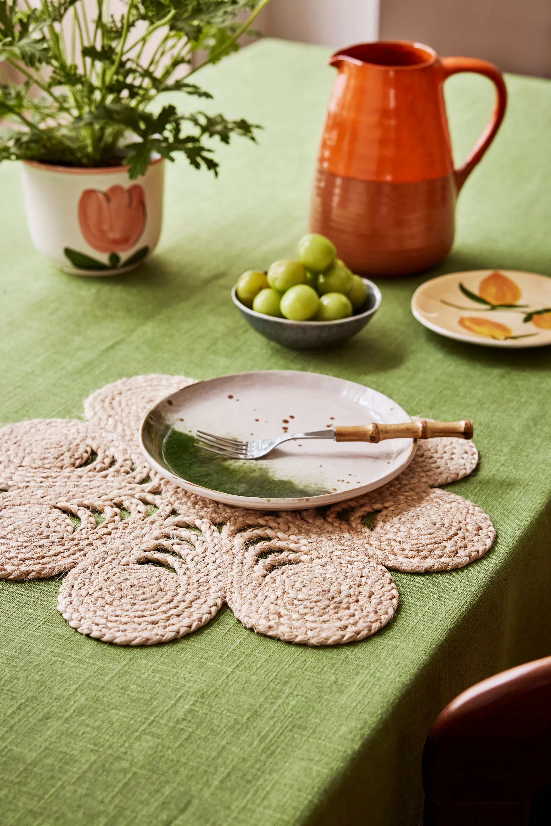 Tovaglietta Elin anemone Ø40 cm, Natural Dixie