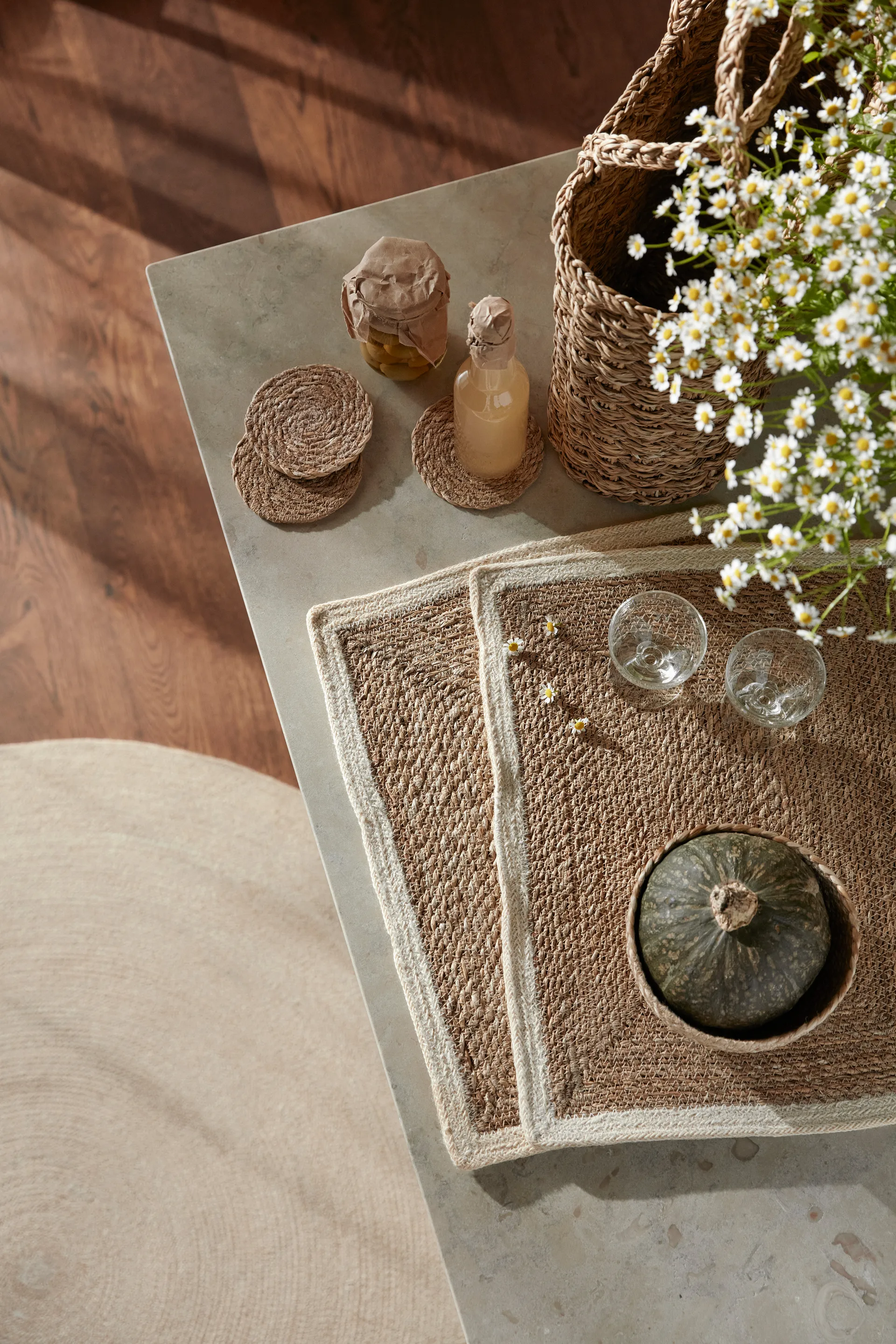 Tovaglietta Emil 35x47 cm, naturale-bianco Dixie