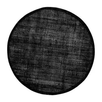 Tovaglietta rotonda in lino Dixie - nero - Dixie