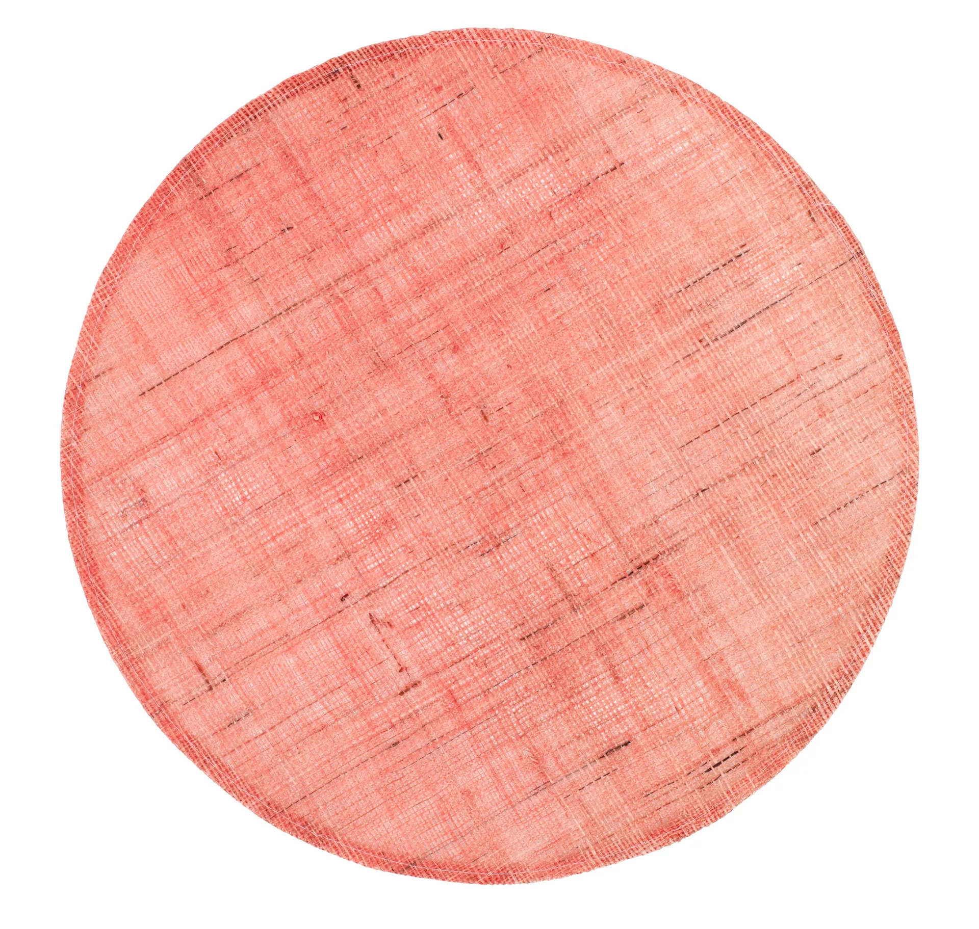 Tovaglietta rotonda in lino Dixie, Soft coral Dixie