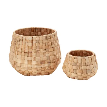 Vaso esterno panama Lily  2 pezzi - Naturale - Dixie