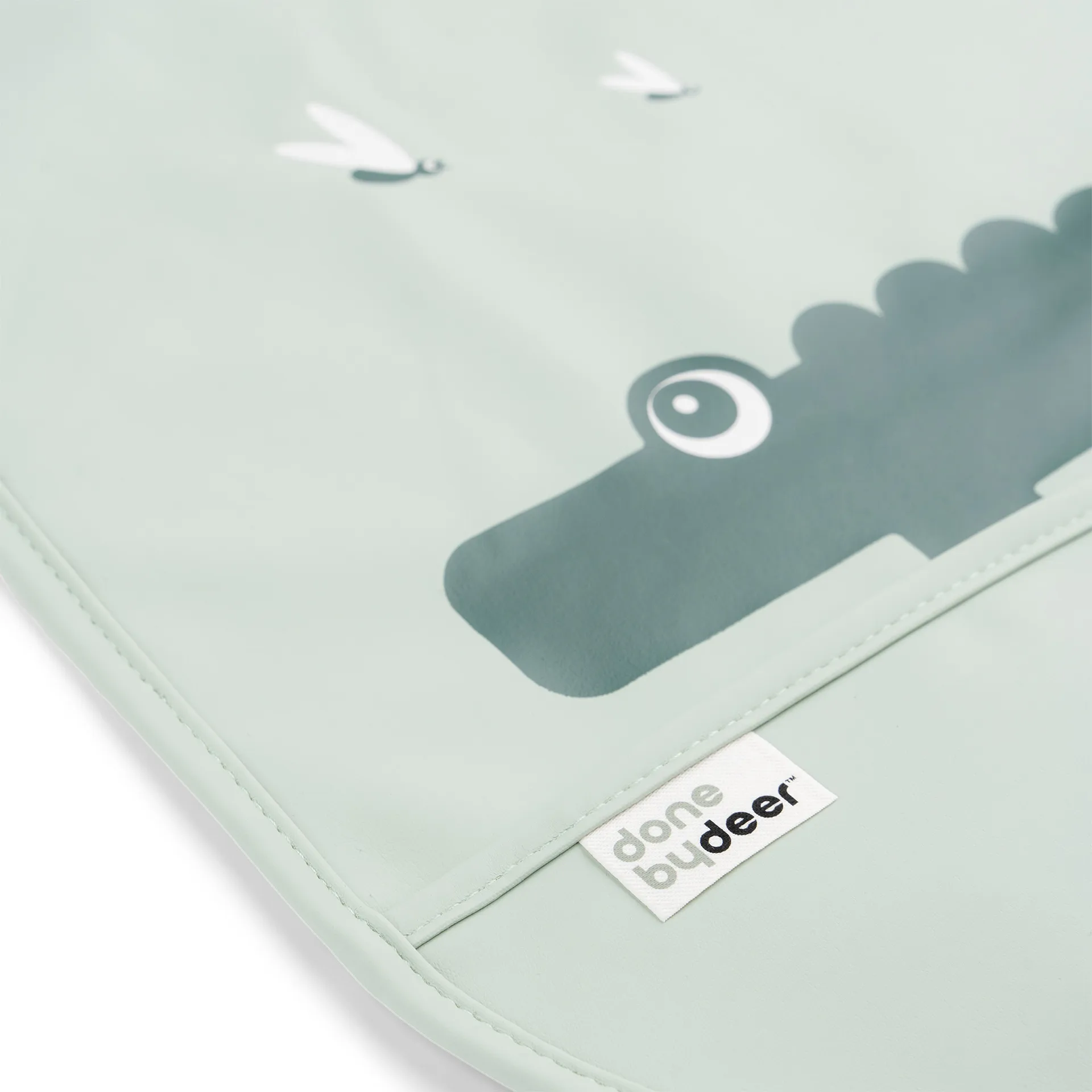 Bavaglino Croco con velcro confezione da 2 , Verde Done by deer