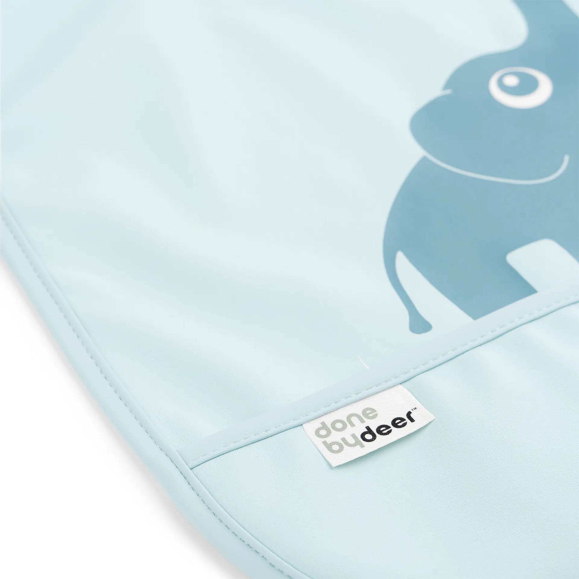 Bavaglino Elphee con velcro confezione da 2, Blu Done by deer