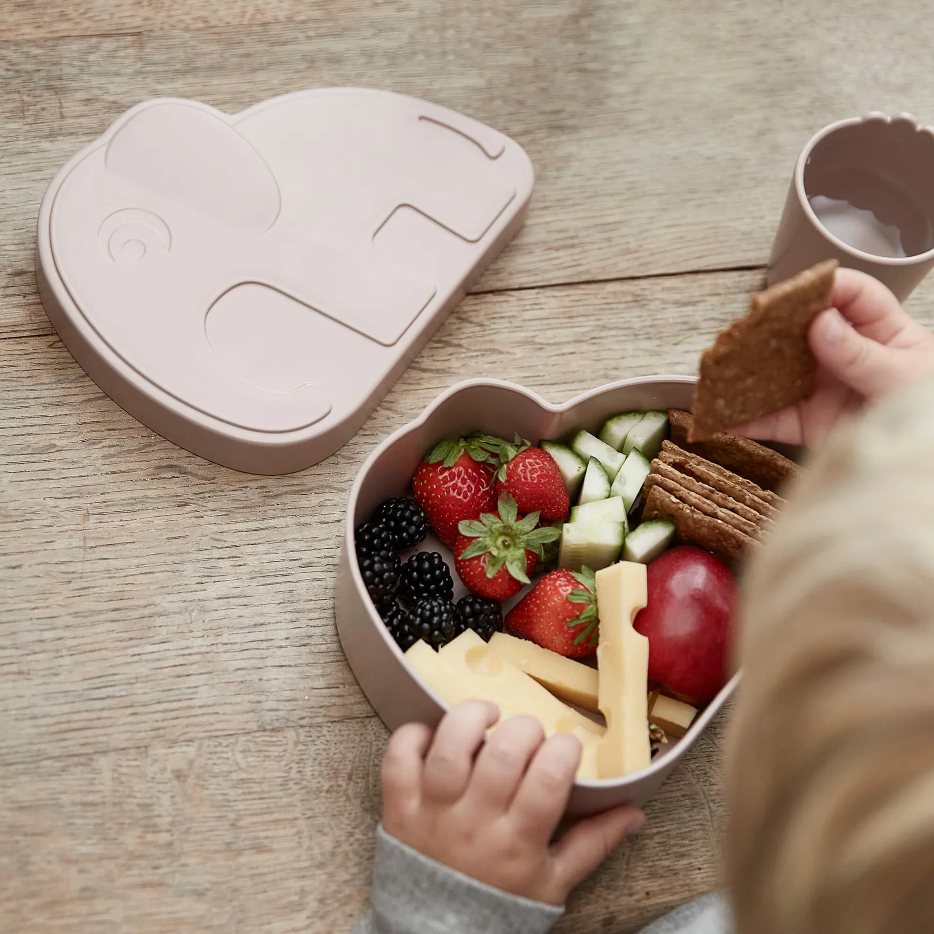 Lunchbox per bambini Elphee, Grigio Done by deer