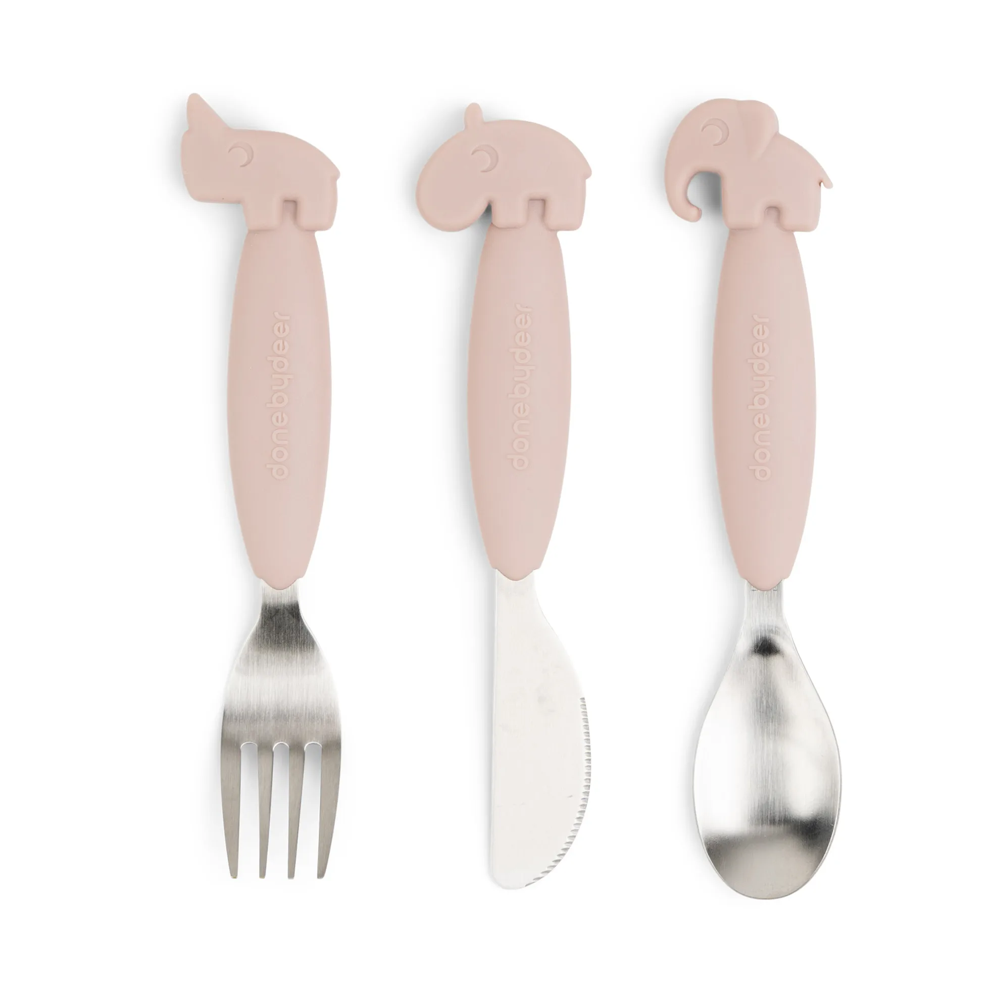 Posate per bambini in acciaio inox argento 4 pezzi Space - Zilverstad