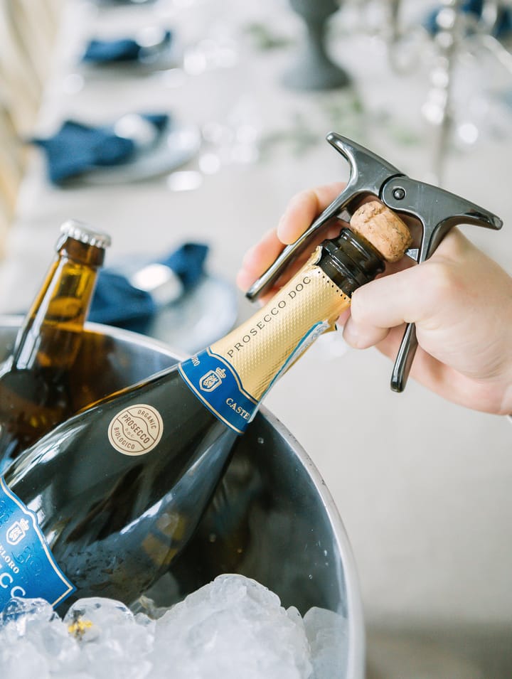 Apribottiglie di champagne Carla, grigio Dorre