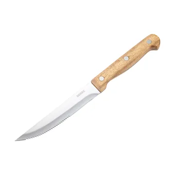 BBQ coltello da bistecca - acciaio inox, 6 pezzi, cassetta in legno di acacia, 22,5x2 cm - Dorre