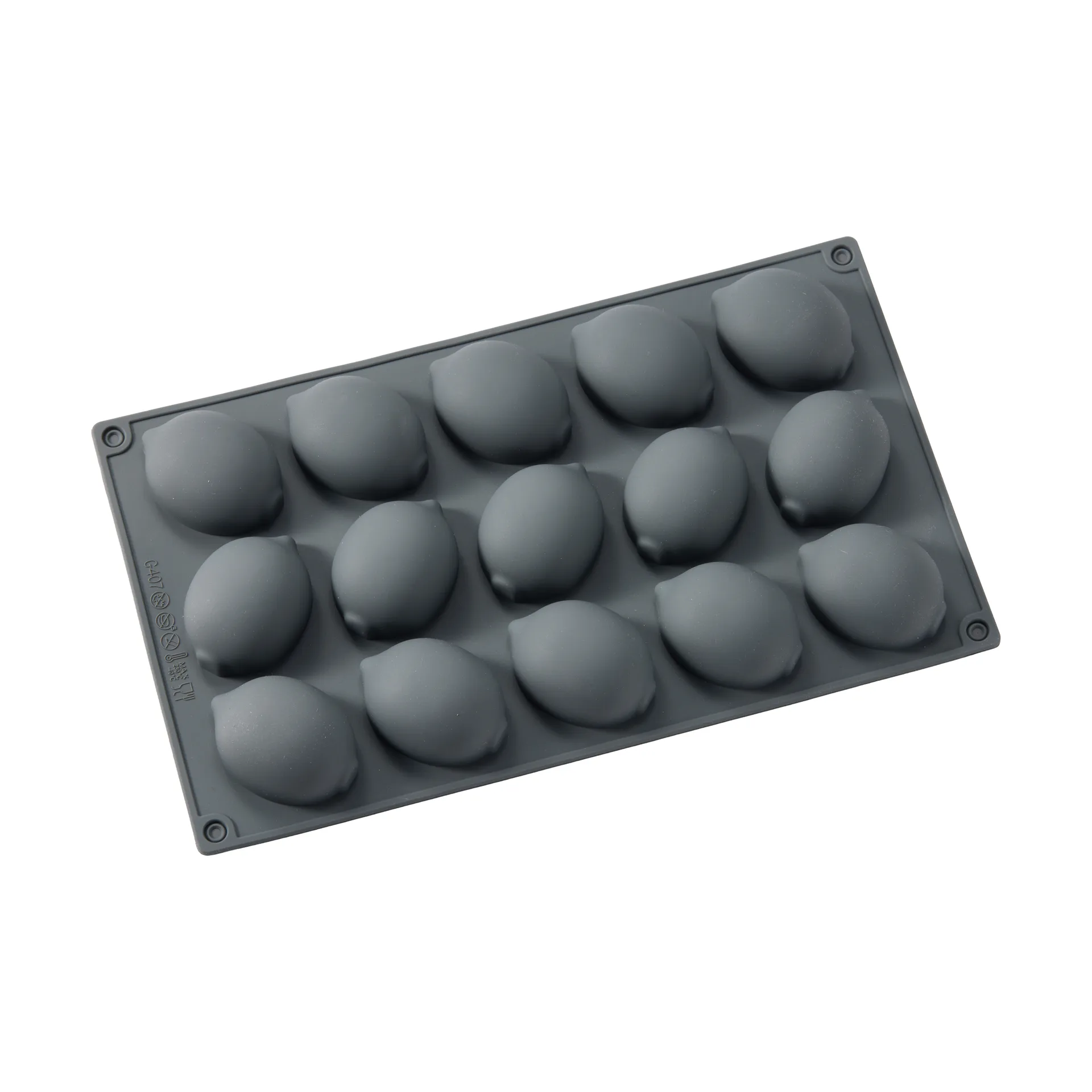 Beck stampo per dolci, grigio, limone, silicone, 15 pz Dorre