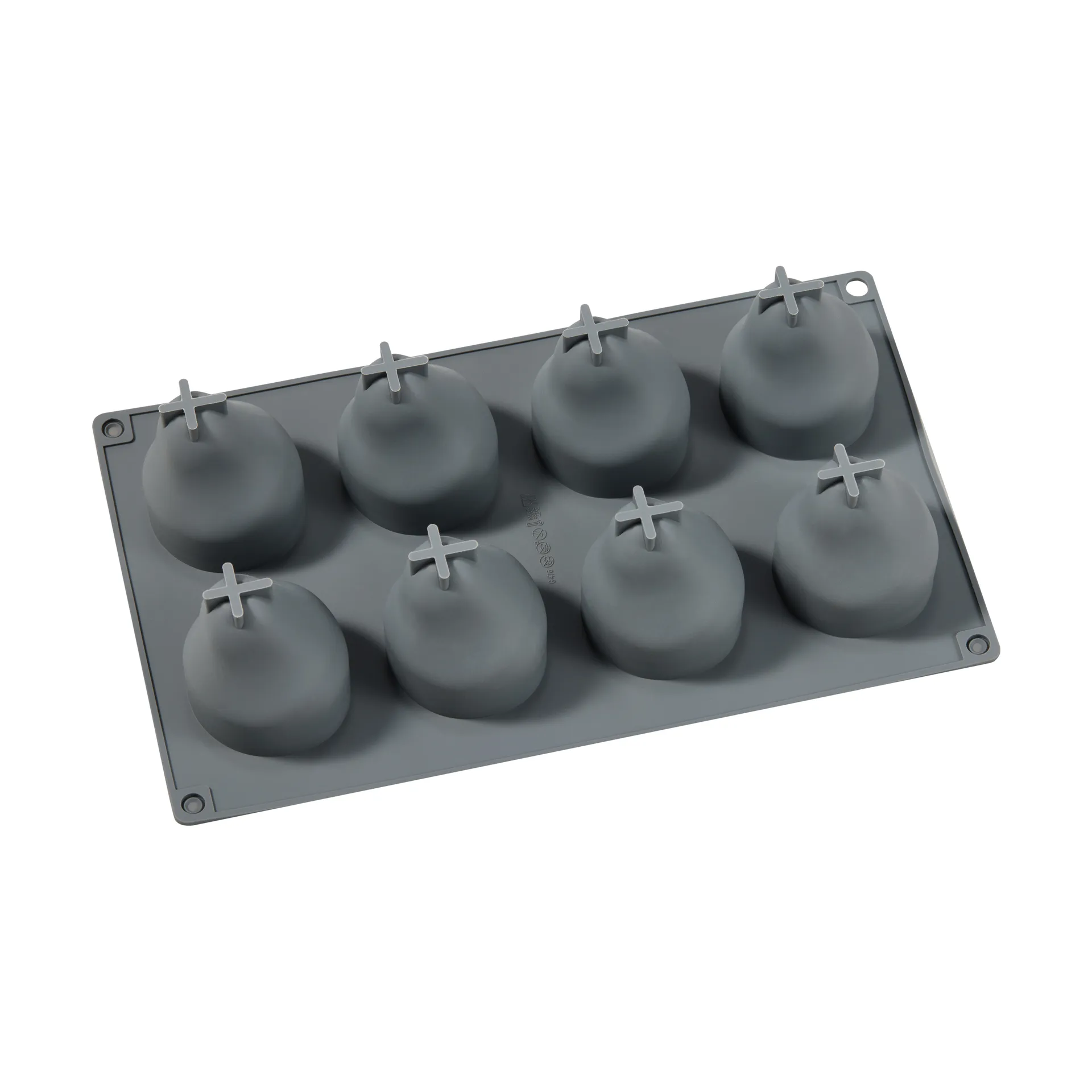 Beck stampo per dolci, Grigio, pera, silicone, 8 pz Dorre