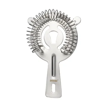 Bobbee accessori bar - acciaio inox, legno, 4 pezzi - Dorre