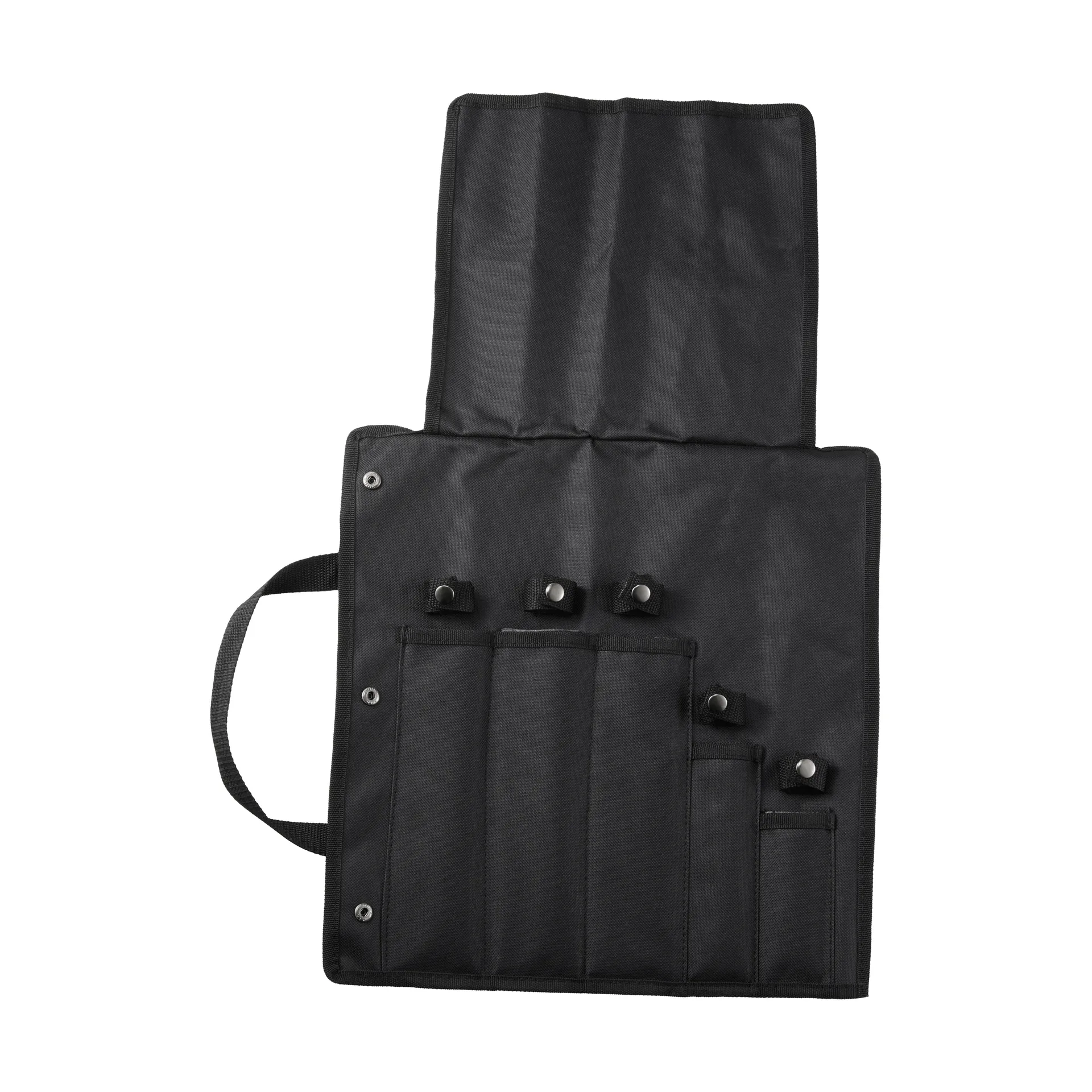Borsa portacoltelli Kadi, Nylon nero, 5 scomparti per coltelli Dorre