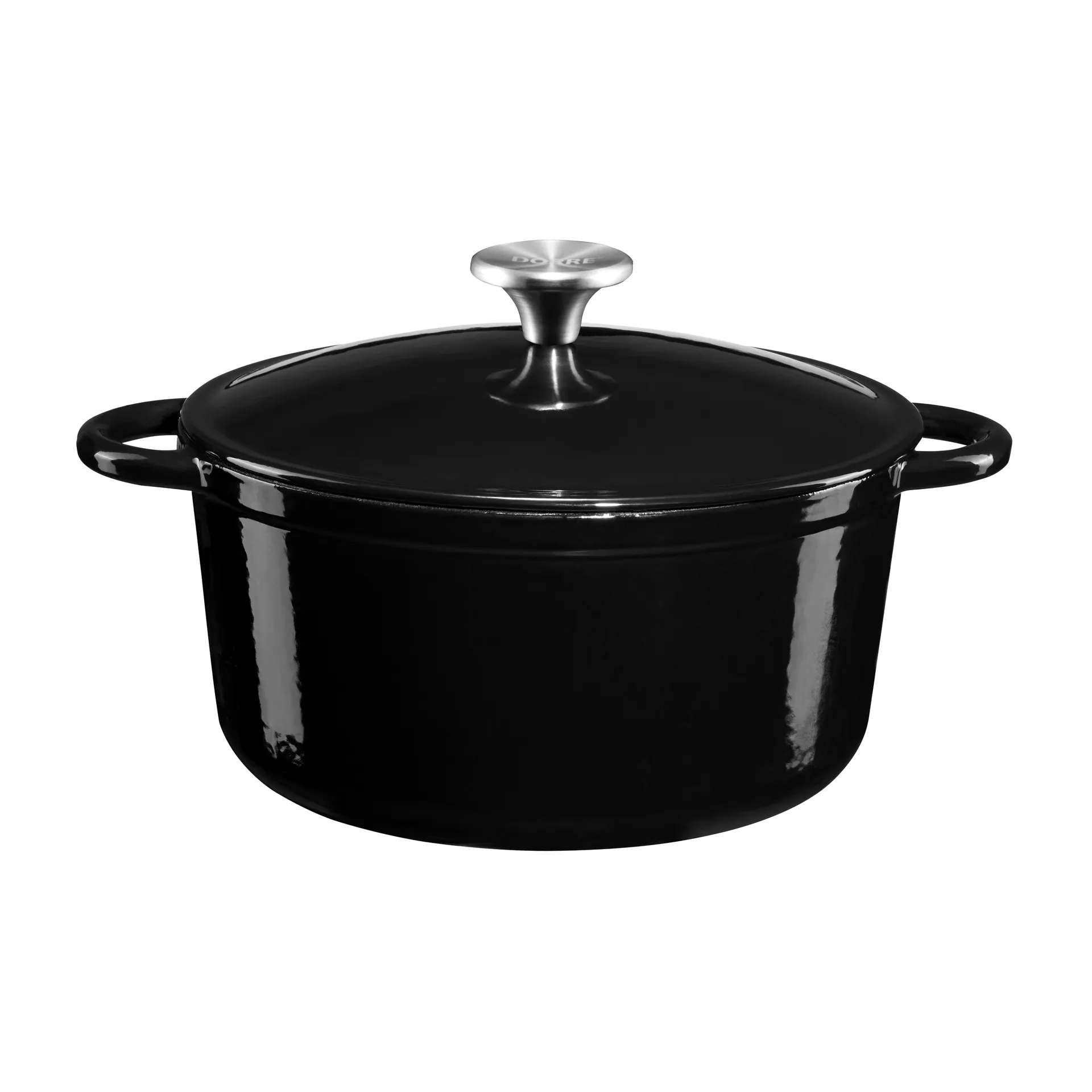 Casseruola Gretl smaltata 4 L, Nero Dorre