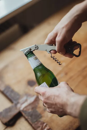 Cavatappi e apribottiglie per vino e tappi Varda - Acciaio inossidabile - Dorre