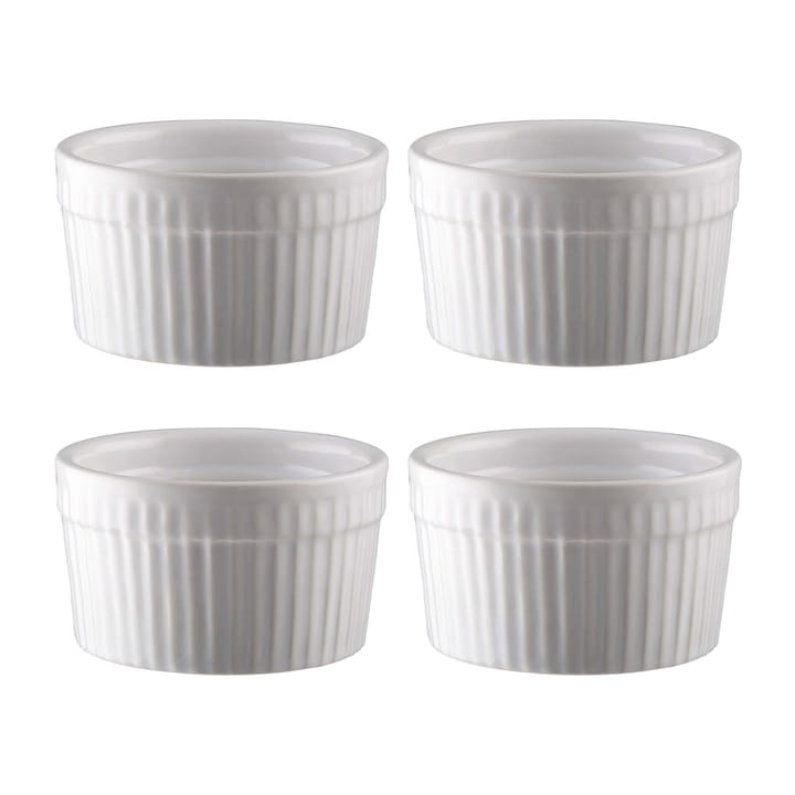 Ciotole per soufflé Fire Ø 9 cm, confezione da 4 - Bianco - Dorre